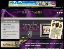 Tablet Screenshot of hallofnames.org.uk
